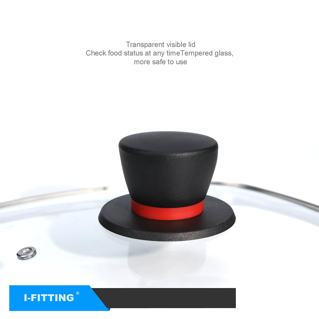 12 Inch Tempered Glass Lid with Steam Vent J32061