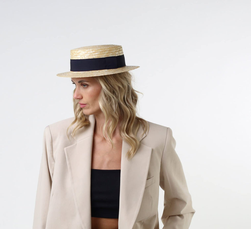 Straw Boater Hat B256201
