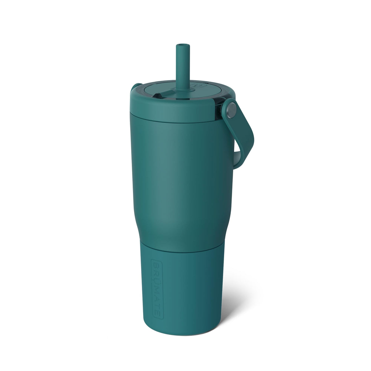 25oz Leakproof Stainless Steel Travel Tumbler with Handle & Straw N902659