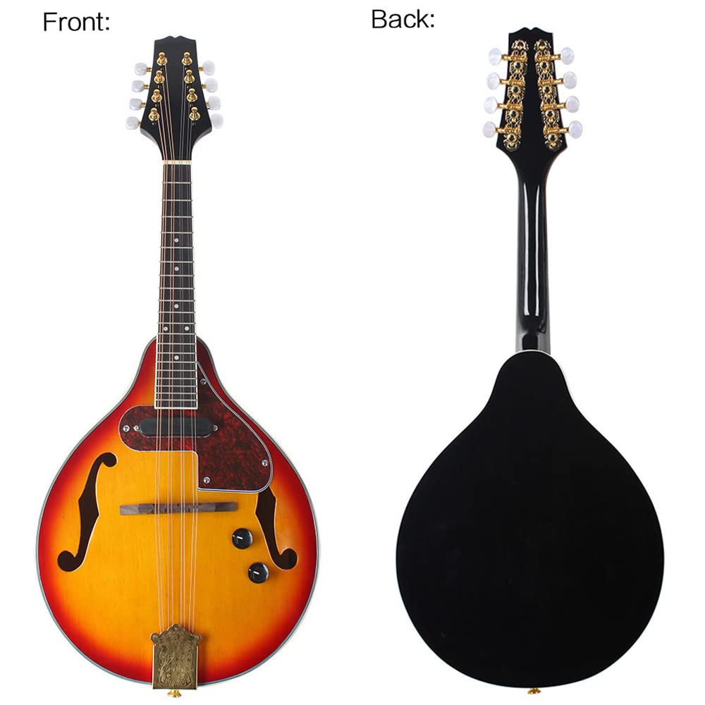 8 Strings Electric Mandolin with Cable and Cleaning Cloth Z744