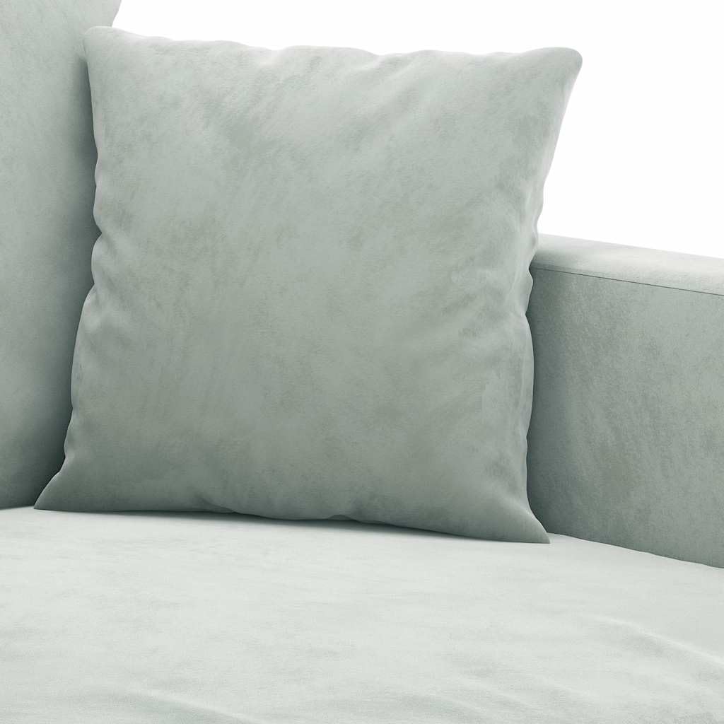 2 Seater Velvet Sofa Light Gray U216095