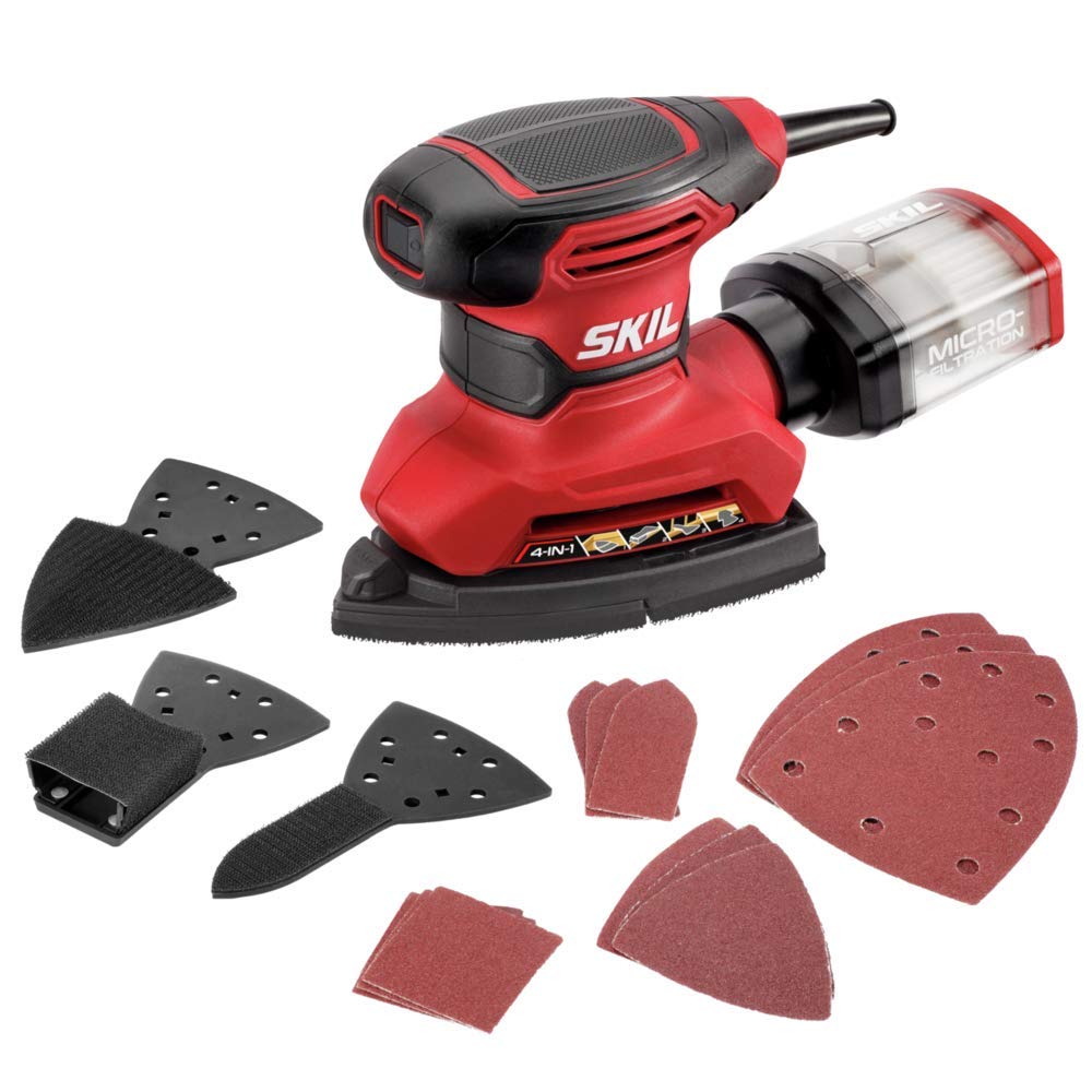 Corded Multi-Function Detail Sander with 12pc Sanding Sheet C478