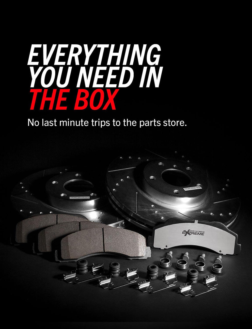 Front & Rear Brake Pad & Rotor Kit A307983