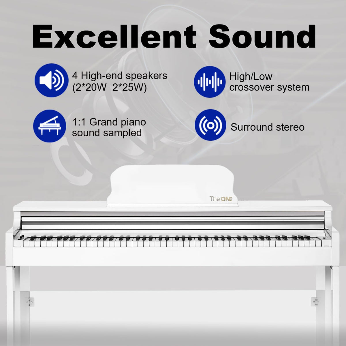 88-Key Weighted Action Digital Piano Keyboard O141185