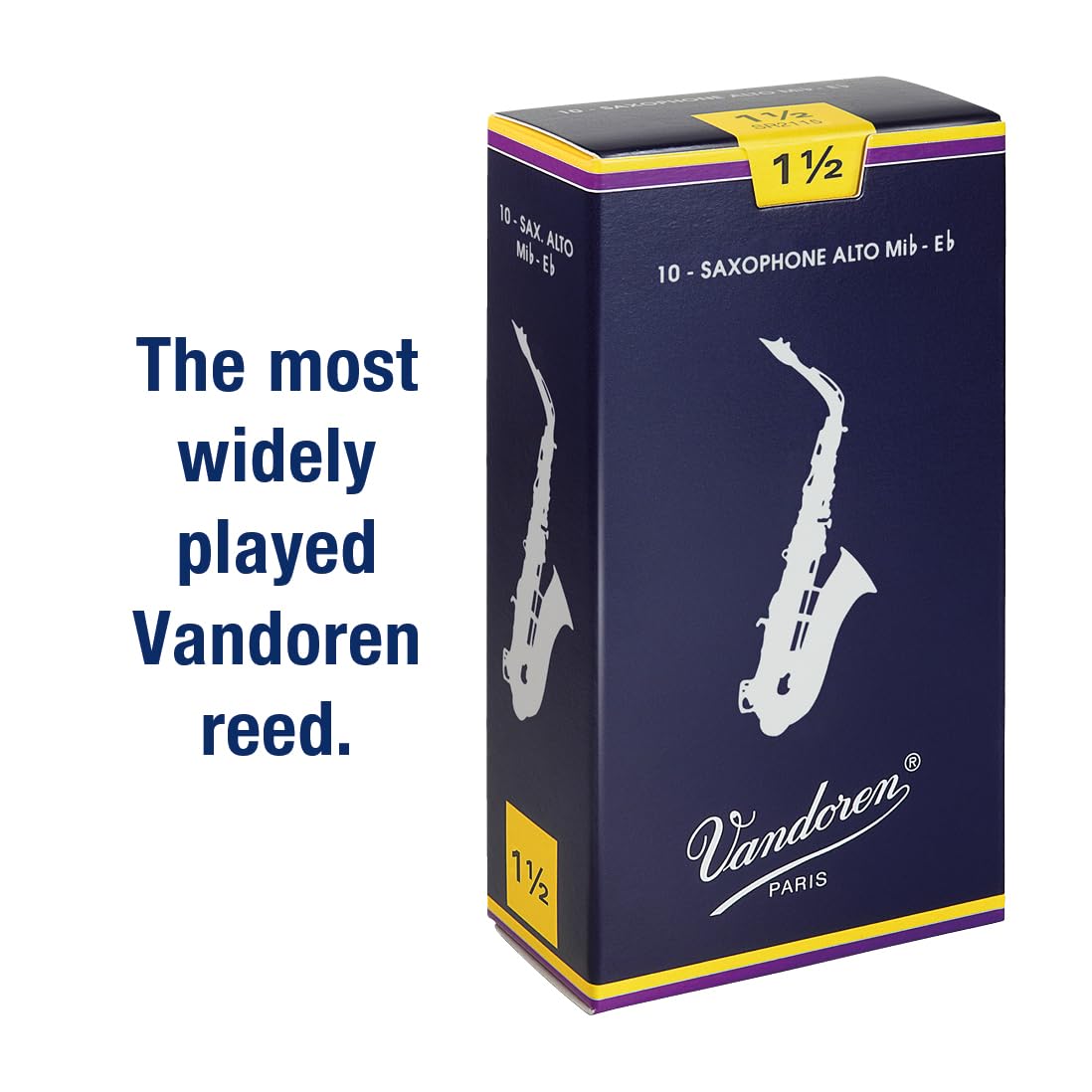 Alto Sax Traditional Reeds Strength 1.5 Box of 10 W26174