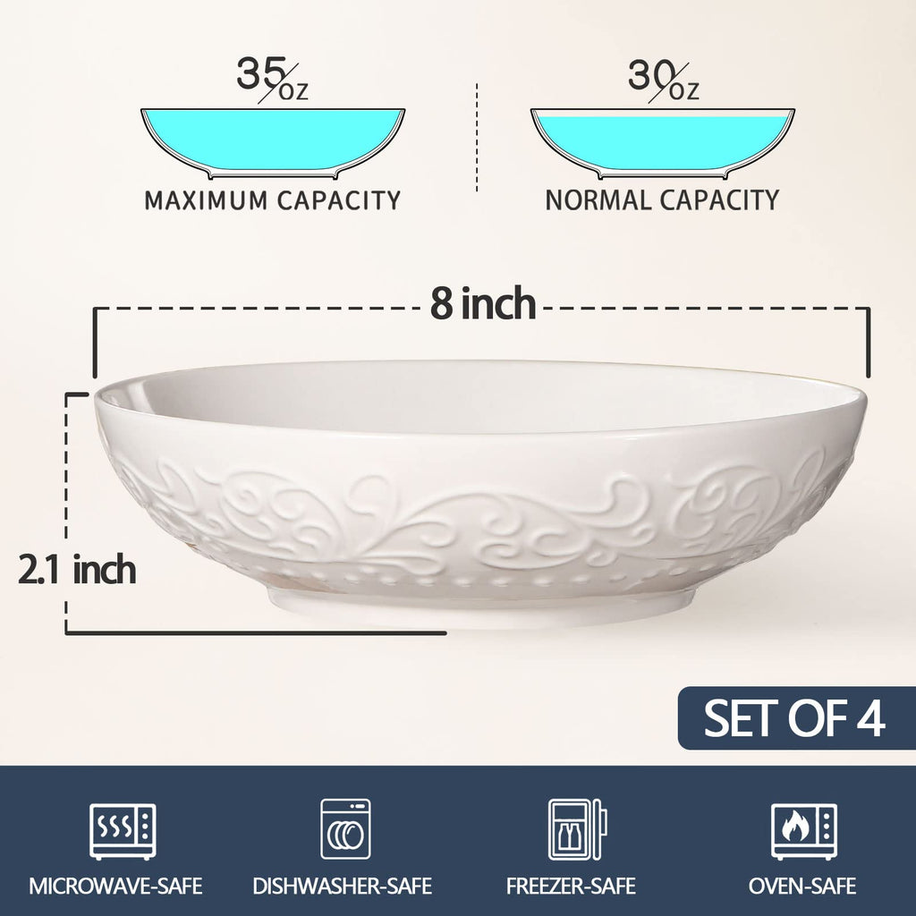 42oz Ceramic Ramen Bowl Set of 4 R971887