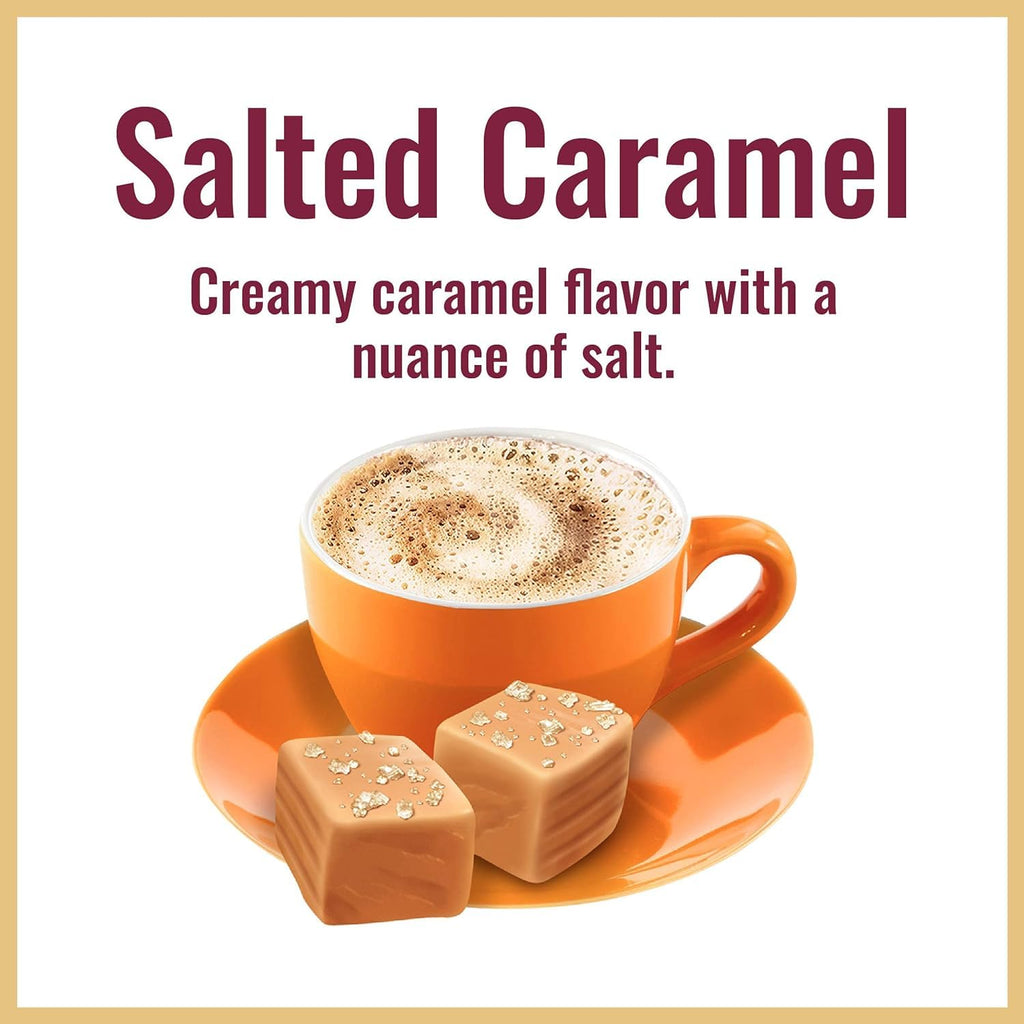 Salted Caramel Instant Cappuccino 14 oz Pack of 6 O5721
