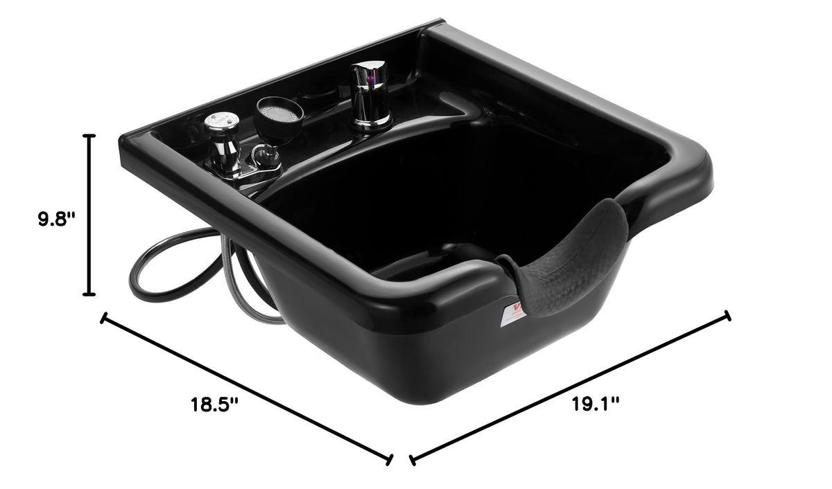 Black ABS Plastic Shampoo Basin N264346