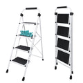 4 Step Foldable Step Stool with Anti-Slip Pedal M2668