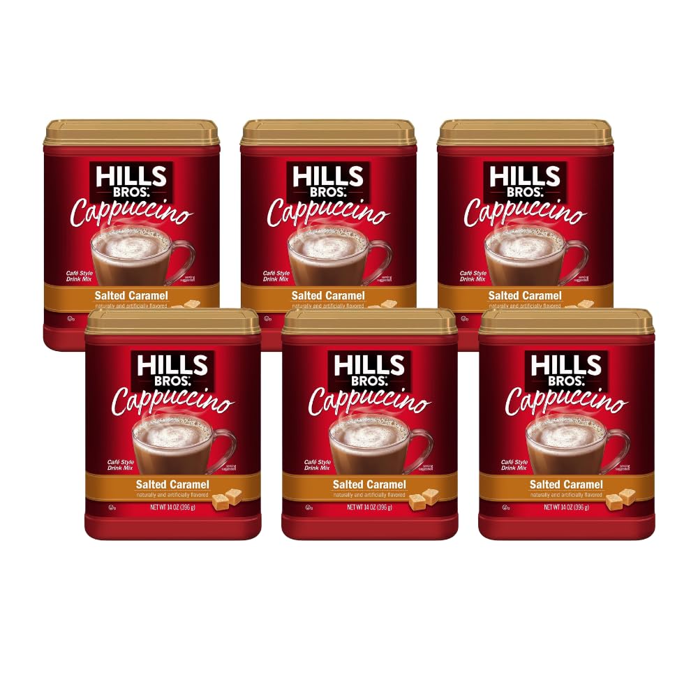 Salted Caramel Instant Cappuccino 14 oz Pack of 6 O5721