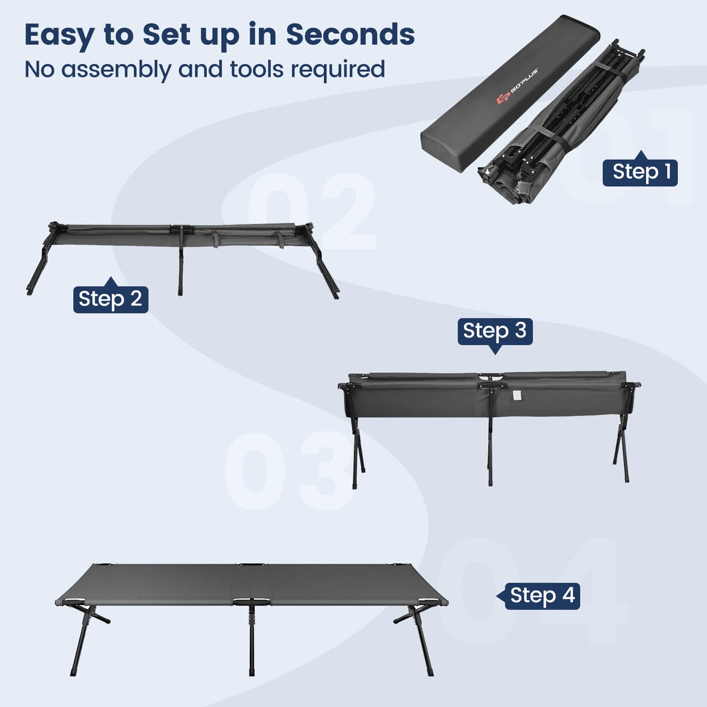 Folding Camping Cot with Carrying Bag I386736