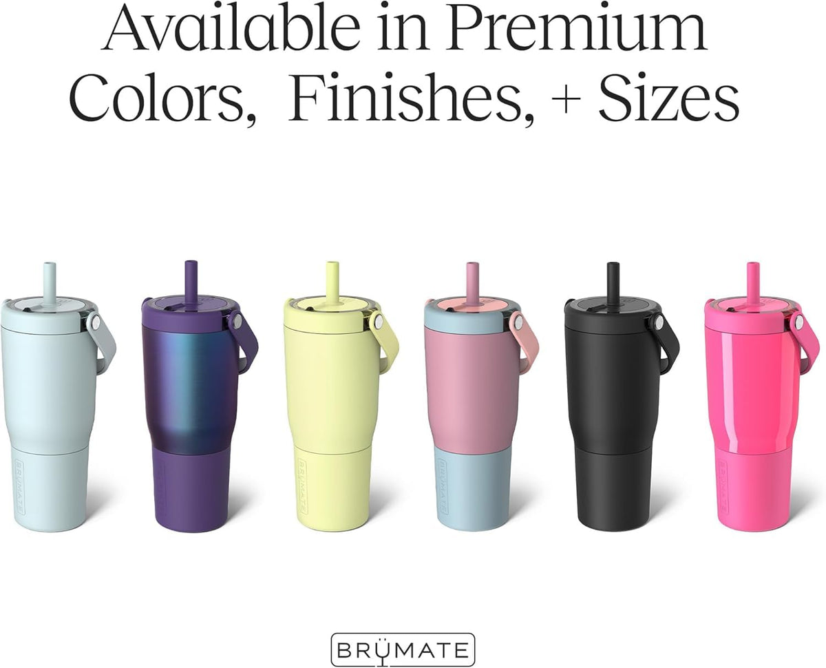 25oz Leakproof Stainless Steel Travel Tumbler with Handle & Straw N902659