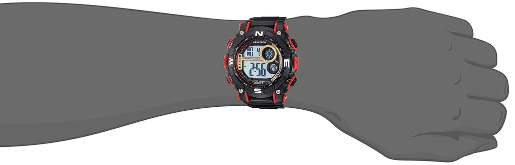 Digital Chronograph Resin Strap Watch H60815