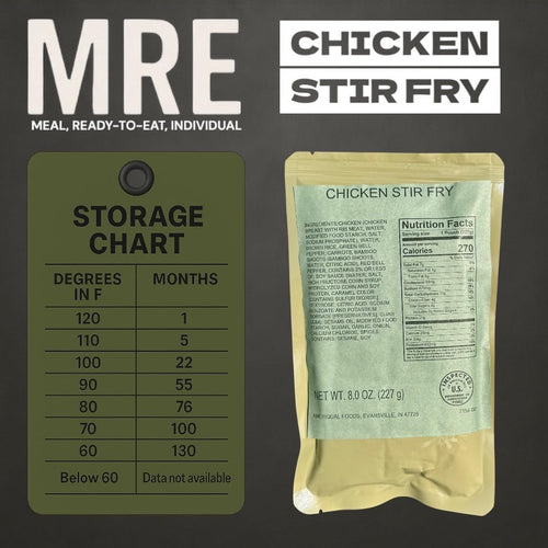 12 Pack Chicken Stir Fry Meal-Ready-to-Eat Entree M837