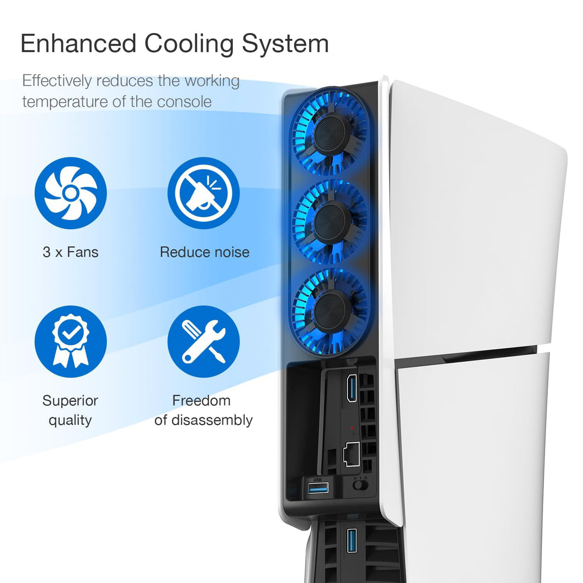 Cooling Fan with LED Light H6530
