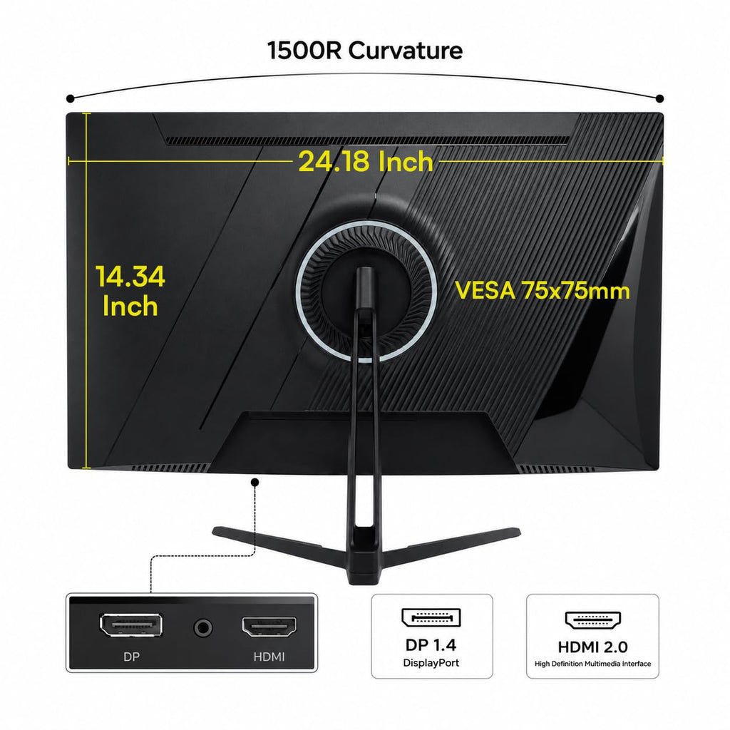 27 Inch 240Hz Curved Gaming Monitor 2K QHD L6780