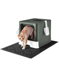 X-Large Cat Litter Box with Litter Mat and Scoop G7111