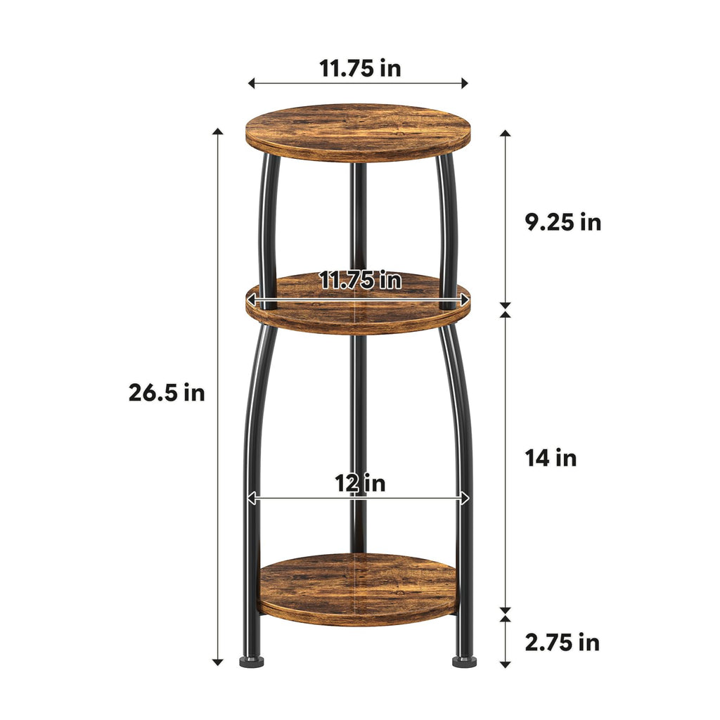 Round 3-Tier Side Table U659