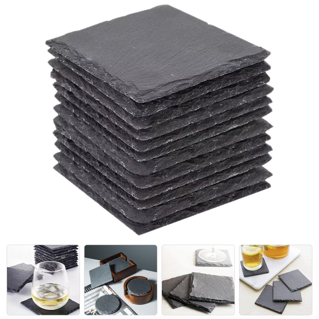 12pcs Natural Stone Cup Coasters M903