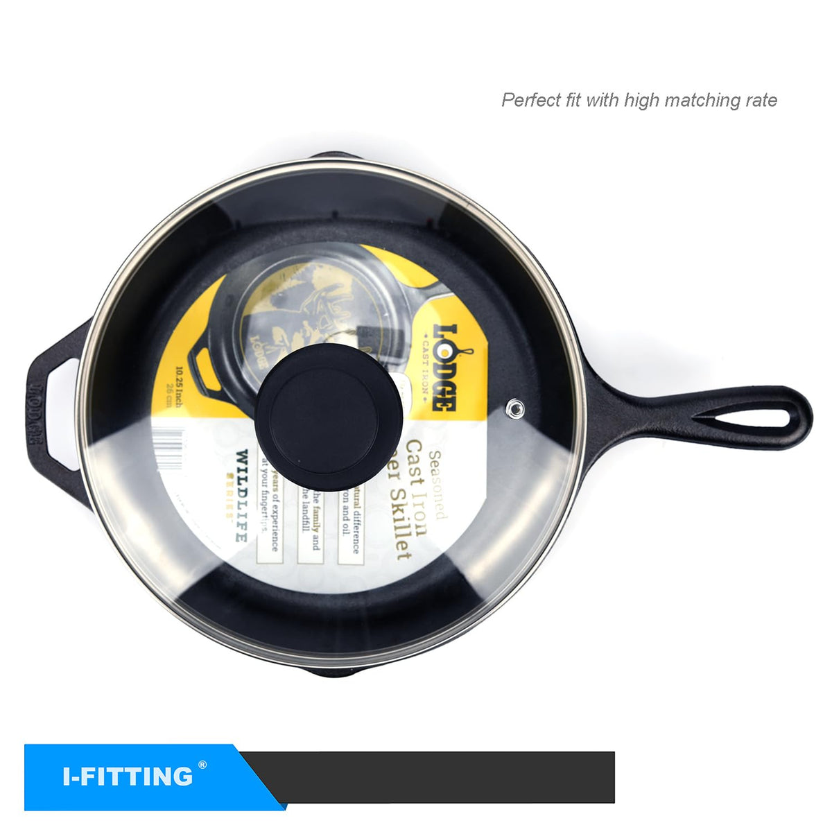12 Inch Tempered Glass Lid with Steam Vent J32061