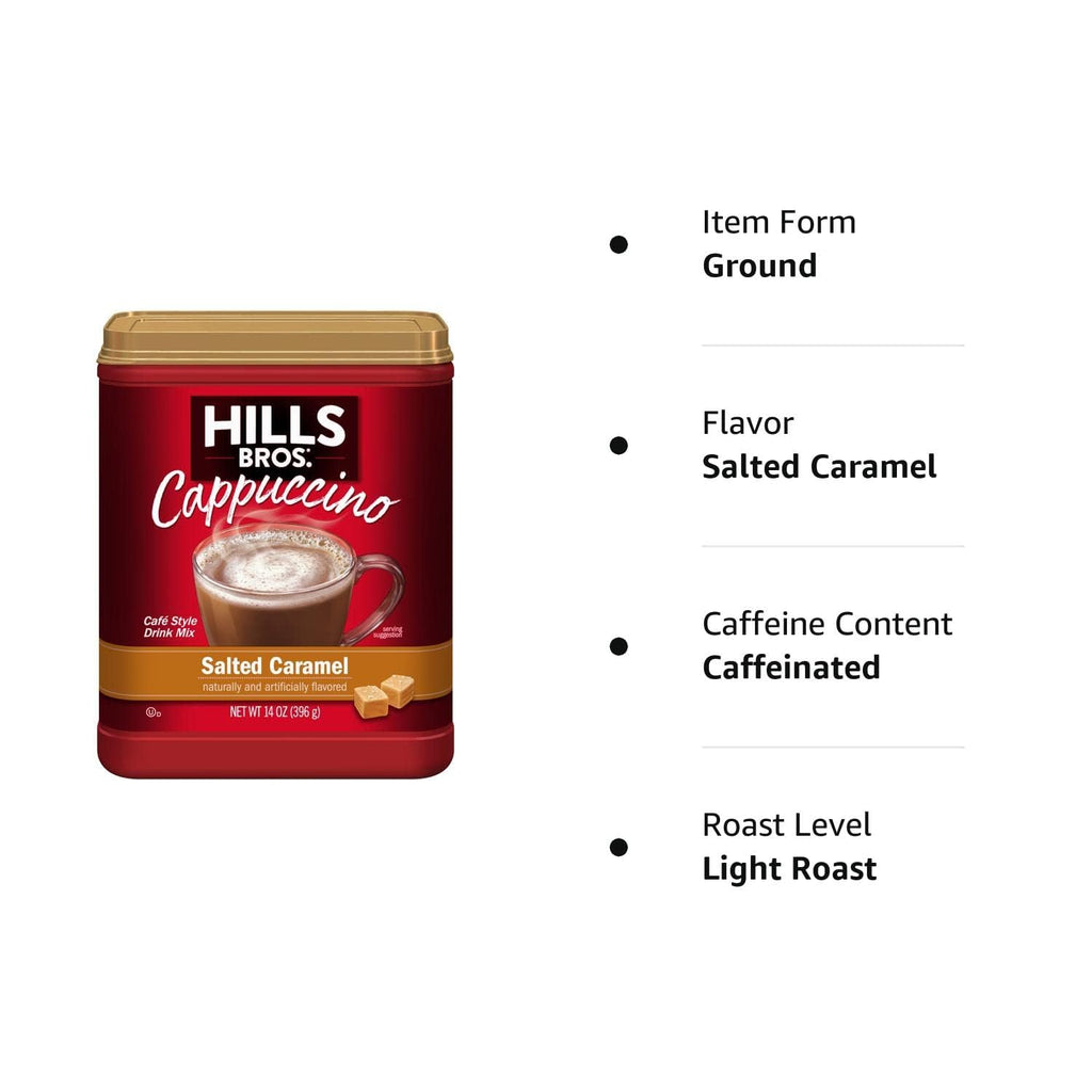 Salted Caramel Instant Cappuccino 14 oz Pack of 6 O5721