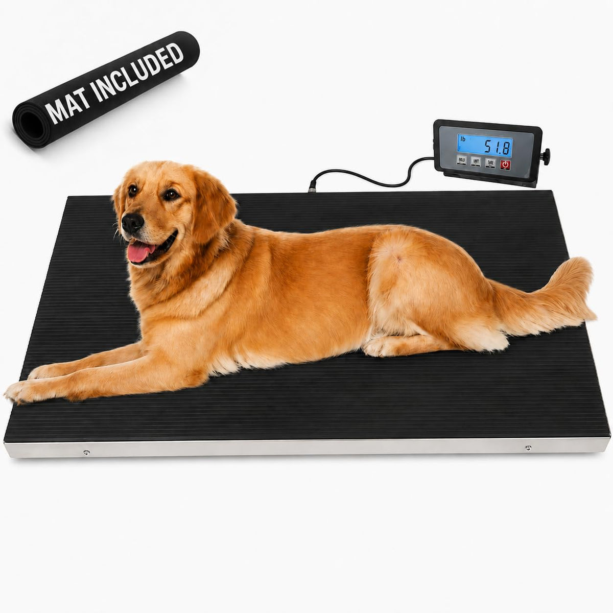 Heavy Duty 660 Pounds Veterinary Dog Scale with Stainless Steel Platform V237