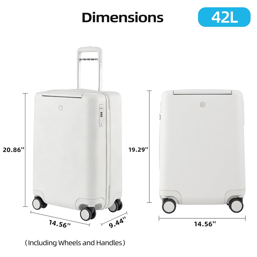 20 Inch Lightweight Hard Shell Carry On Luggage with Spinner Wheels I107