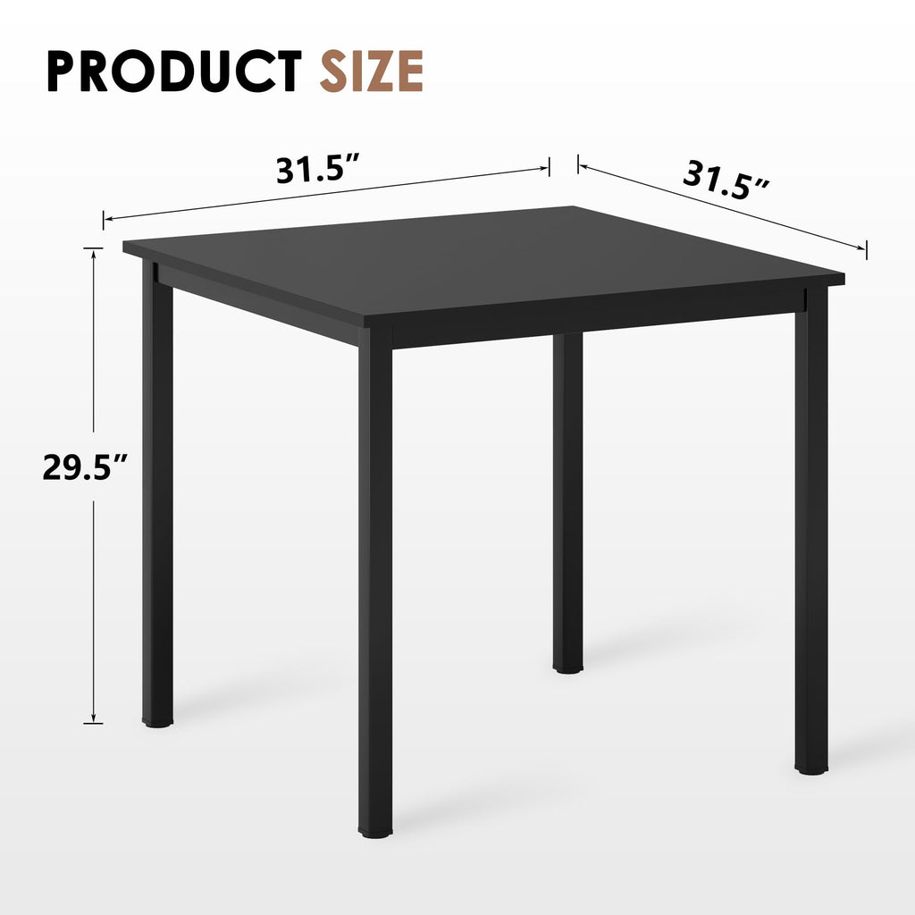 Small Square Dining Table 31.5inch Black T80671