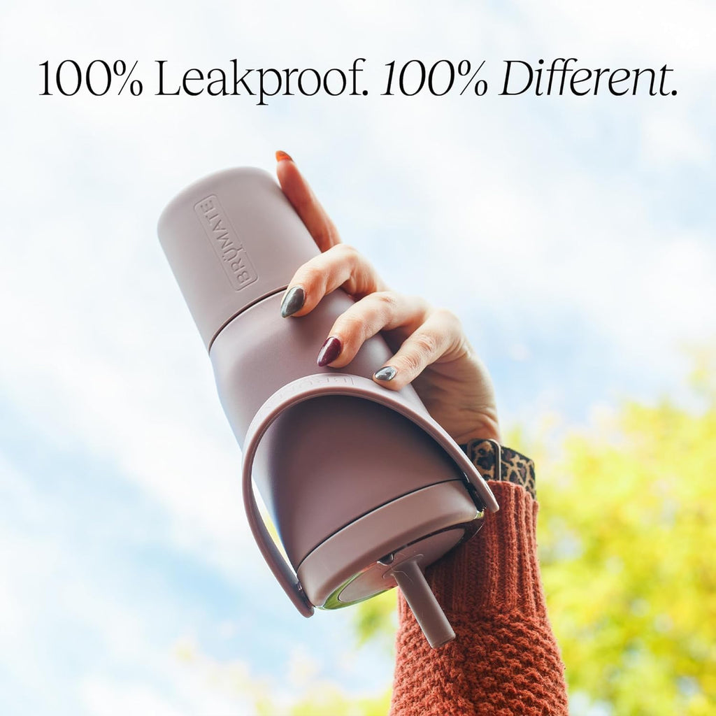 25oz Leakproof Stainless Steel Travel Tumbler with Handle & Straw N902659