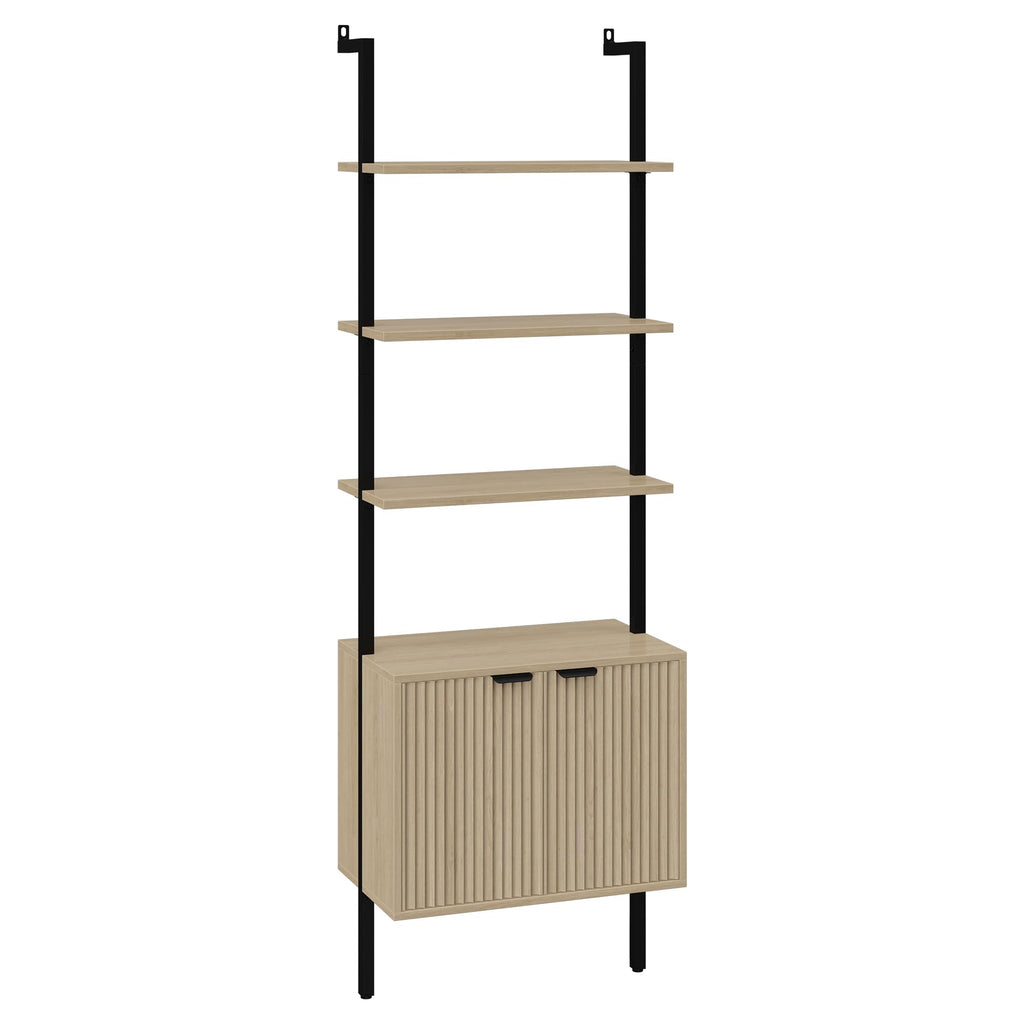 73" Tall Bookshelf with Cabinet C155584
