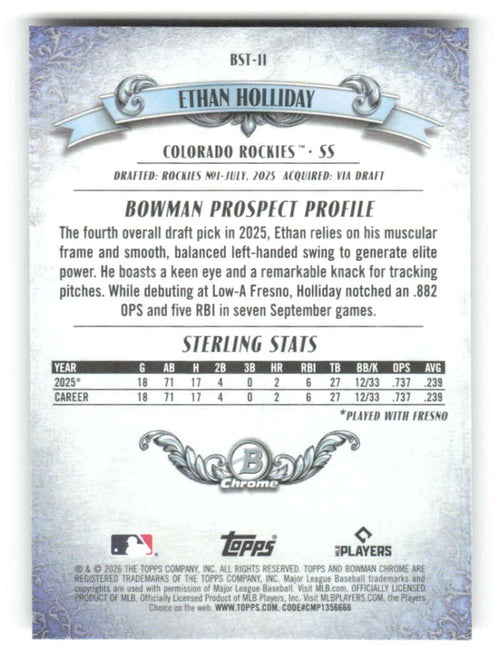 2026 Bowman Chrome Mega Box Baseball Trading Card E845739