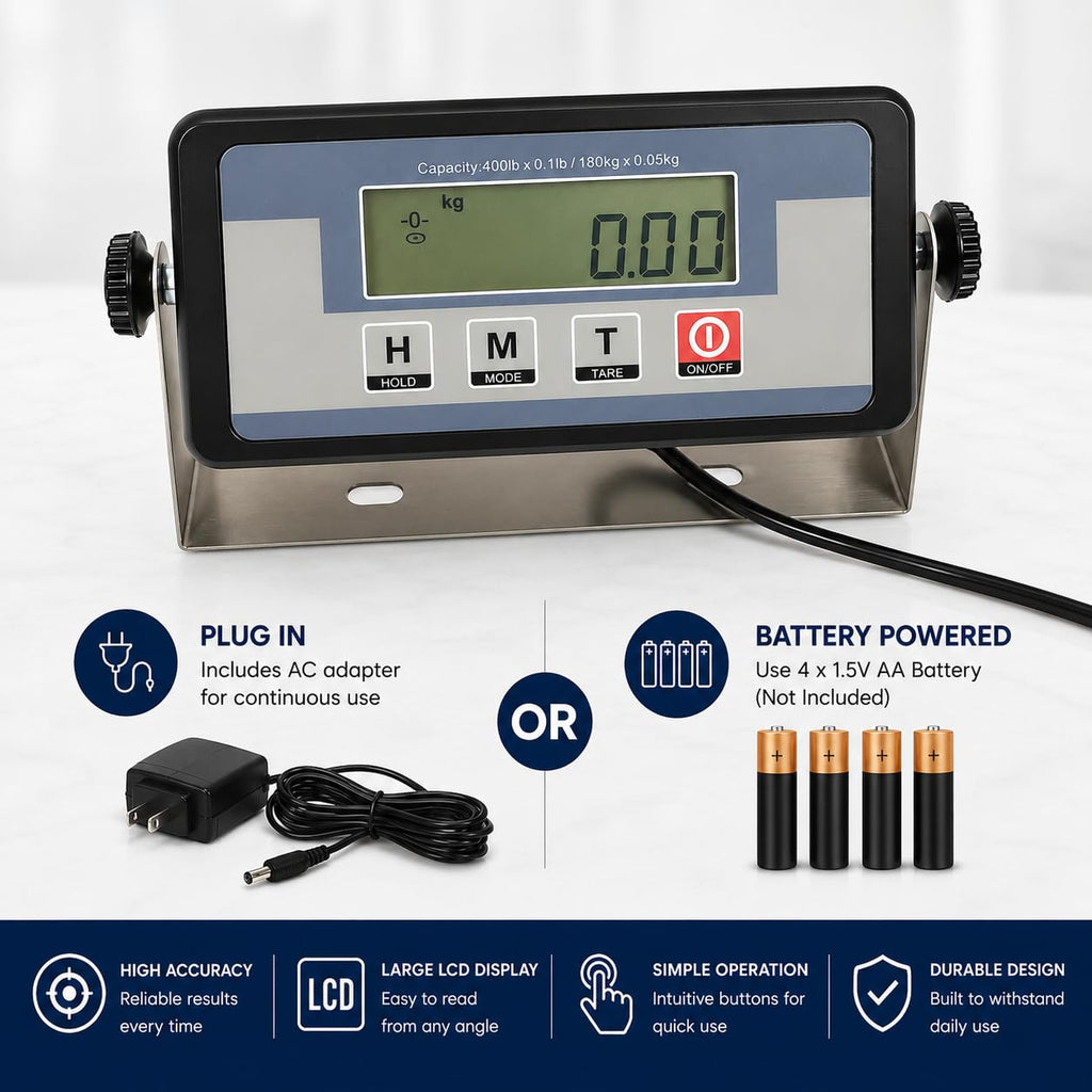 Heavy Duty 660 Pounds Veterinary Dog Scale with Stainless Steel Platform V237