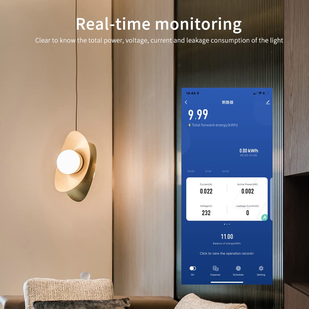 63A Single-Phase WiFi Energy Meter with LCD E2769