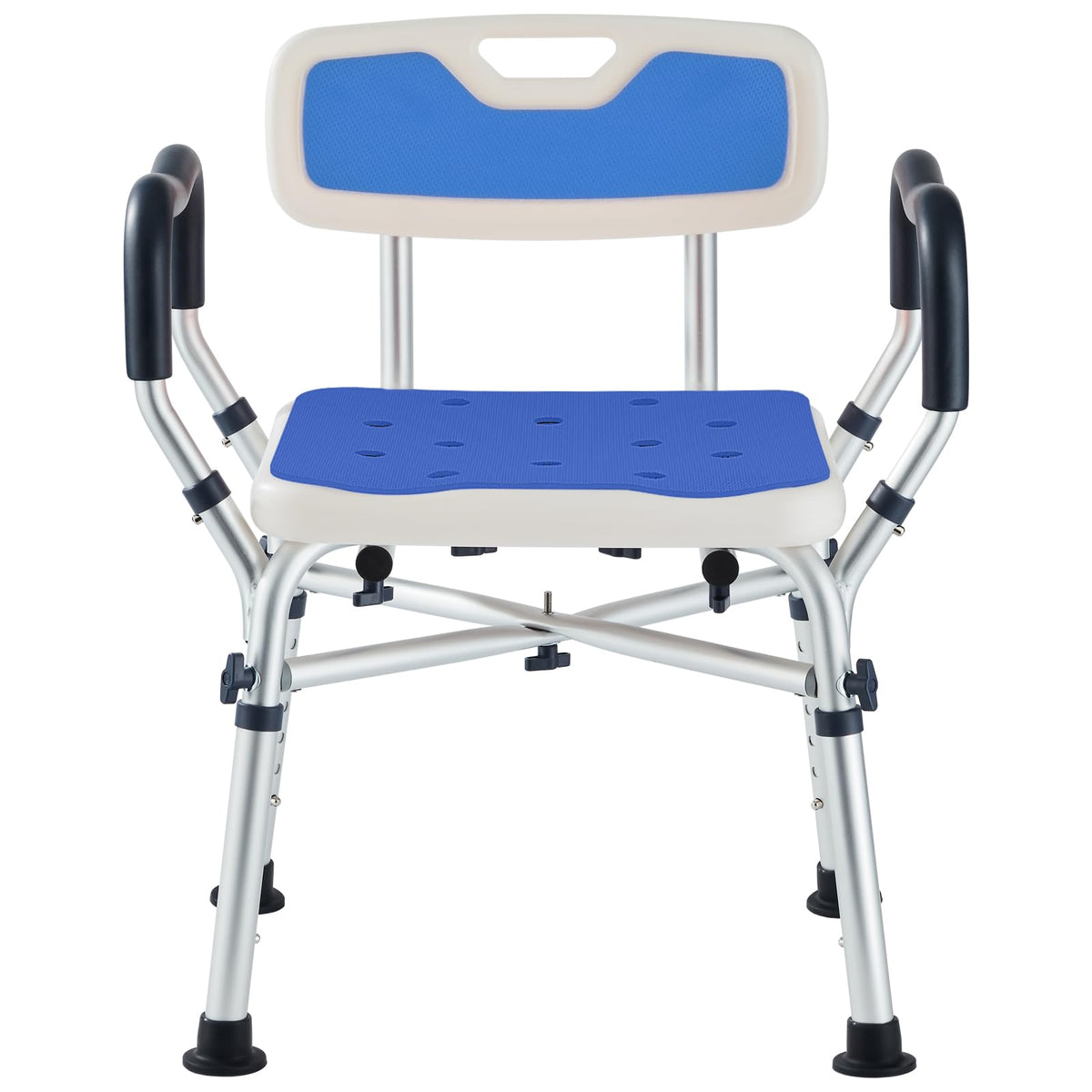 Blue Adjustable Shower Chair U2529
