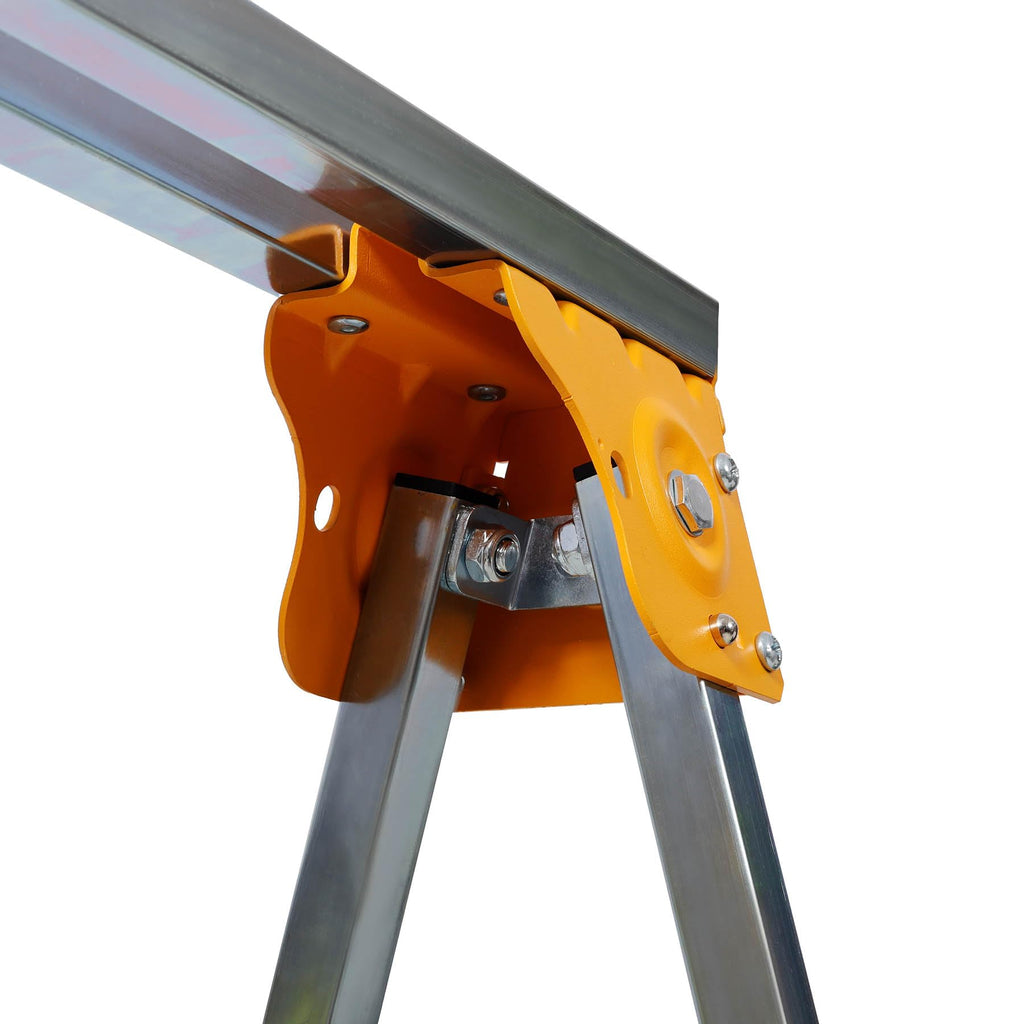 2-Pack Adjustable Height Folding Steel Sawhorse V30319