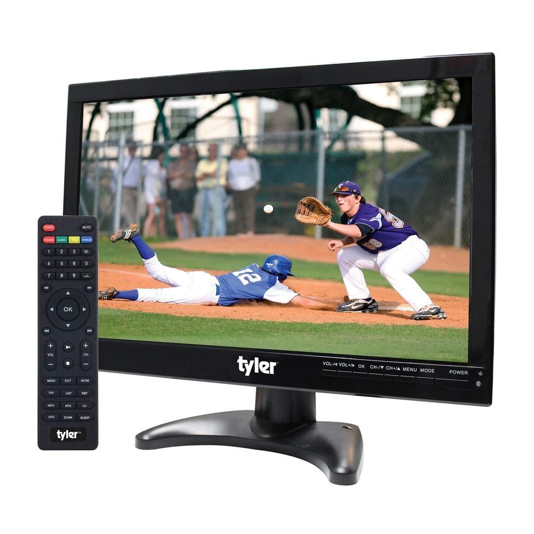14” Portable LCD TV Monitor 1080P Rechargeable Battery Operated with Remote Control X75232