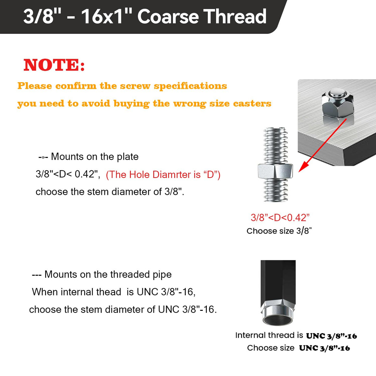 5 Inch Swivel Threaded Stem Casters Set of 4 Heavy Duty 2400lbs Black N73144