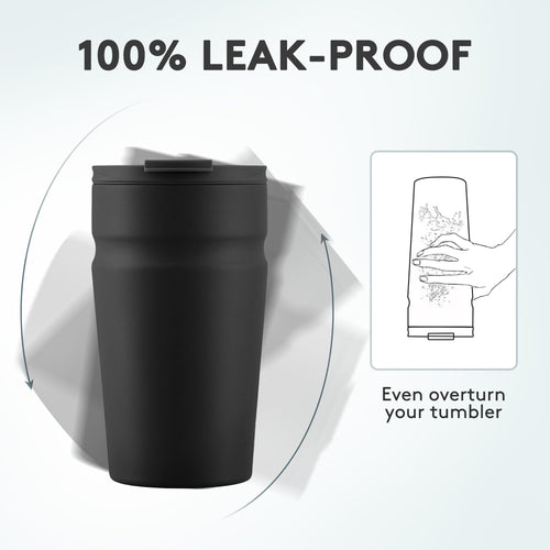 16oz Insulated Stainless Steel Coffee Tumbler with Lid N381