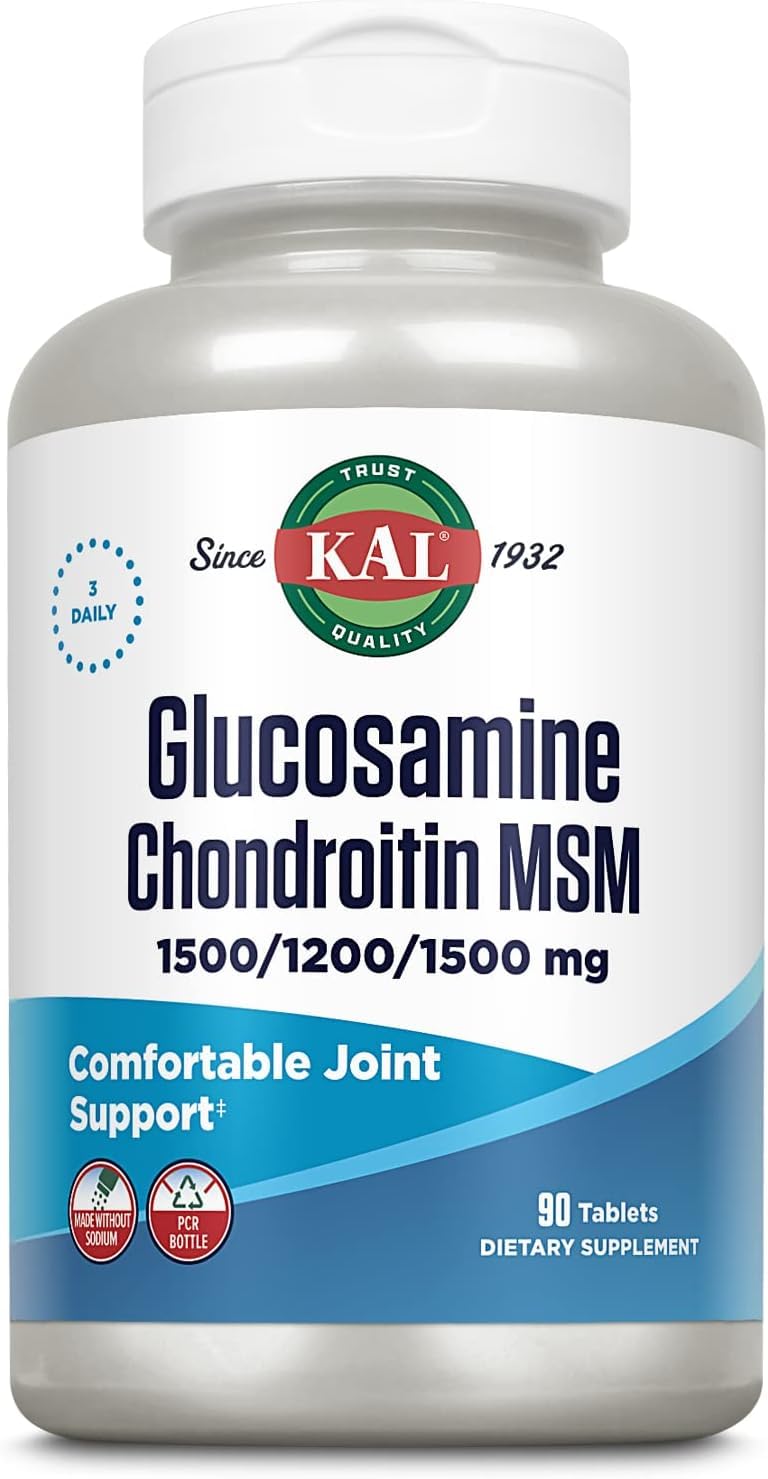 Glucosamine Chondroitin MSM Joint Support Supplement 90 Tablets E262