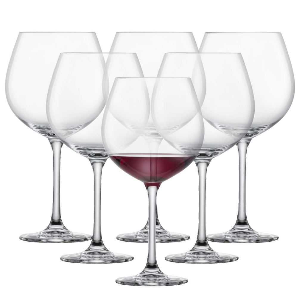 Red Wine Glass Set of 6 Dishwasher-Safe Tritan Crystal 27.5 Ounce Z404
