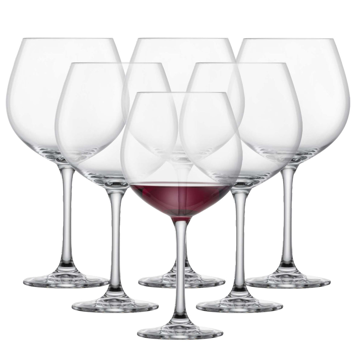 Red Wine Glass Set of 6 Dishwasher-Safe Tritan Crystal 27.5 Ounce Z404