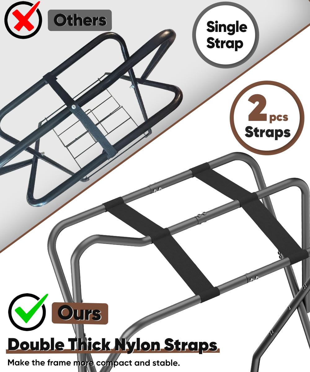 Foldable Saddle Rack with Storage E367675