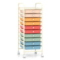 10 Drawer Rolling Storage Cart A7552
