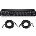 USB Audio/MIDI Interface with Mic Preamplifiers and 2x 25' XLR Cables O282