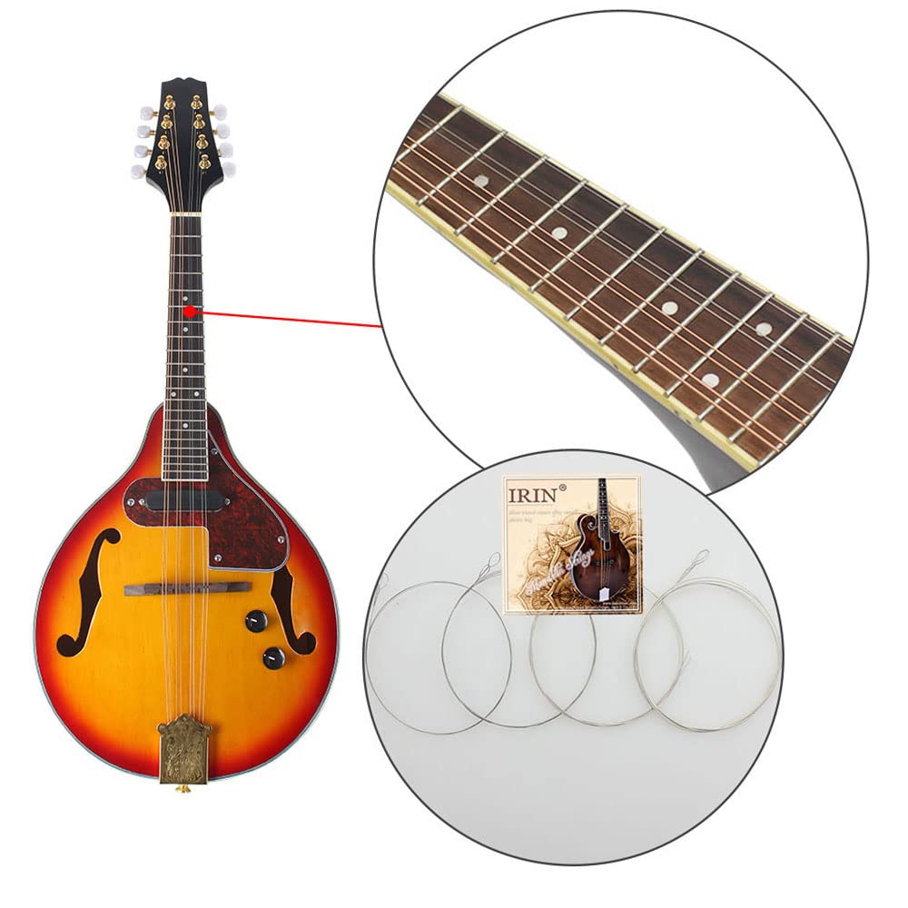 8 Strings Electric Mandolin with Cable and Cleaning Cloth Z744