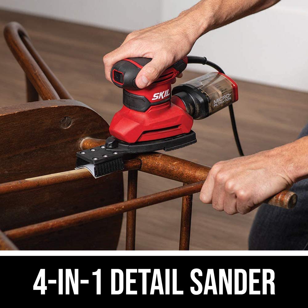 Corded Multi-Function Detail Sander with 12pc Sanding Sheet C478