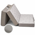 Twin 6-Inch Foam Tri Fold Floor Mattress with 2 Washable Covers F93508