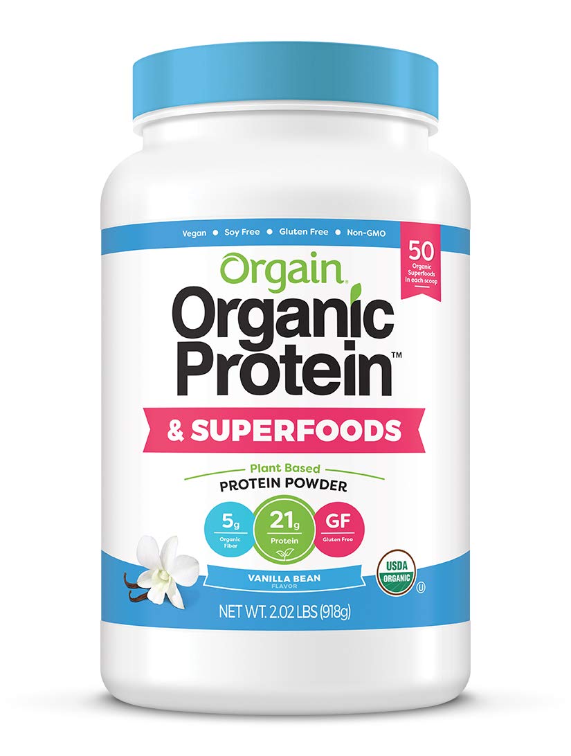 Organic Vegan Protein Powder + Greens, Creamy Chocolate Fudge, Vanilla Bean I6075