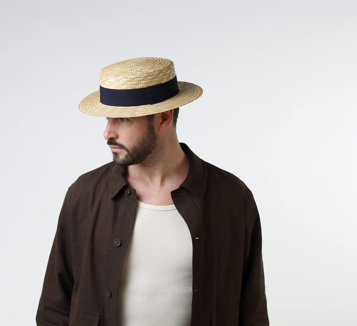 Straw Boater Hat B256201