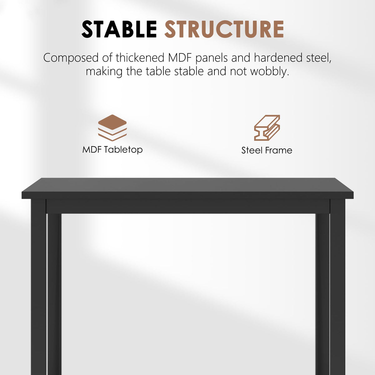 Small Square Dining Table 31.5inch Black T80671